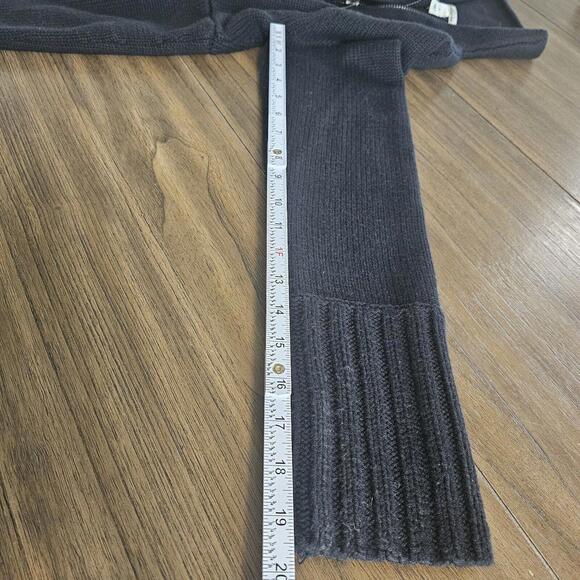 Kenneth Cole New York Sweater/Cardigan Black Long Sleeve Zip-Up Women's small - Picture 7 of 11